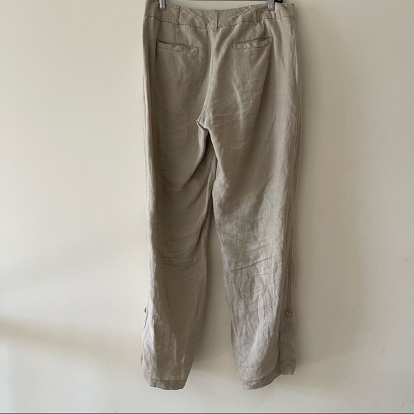 Jones New York Linen Cargo Button Detail Pants - Picture 5 of 15